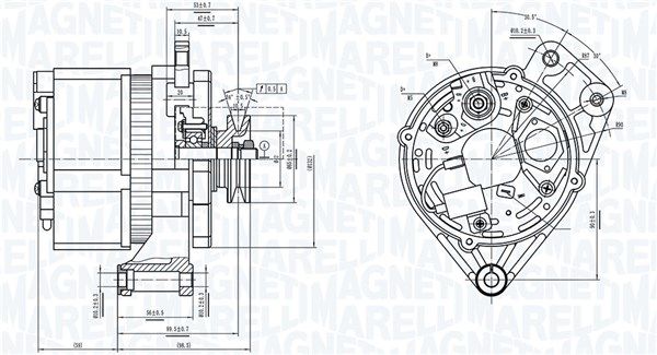 MAGNETI MARELLI Ģenerators 063739061010